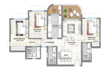 L&T Elixir Reserve ground floor plan